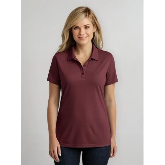 Polos En Cuello Camisero En Corte Prinsesa  (pique).mujer