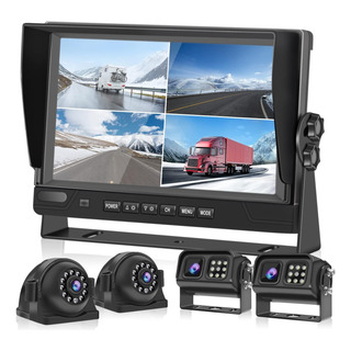 Kit Cámara Reversa Con Monitor 9'' Screen Grabadora 12v-24v Kit Cámara Reversa Con Monitor 9'' Screen Grabadora 12v-24v