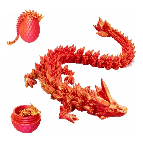 Huevo De Dragón Zobetro Impreso En 3d Con Dragón De Cristal
