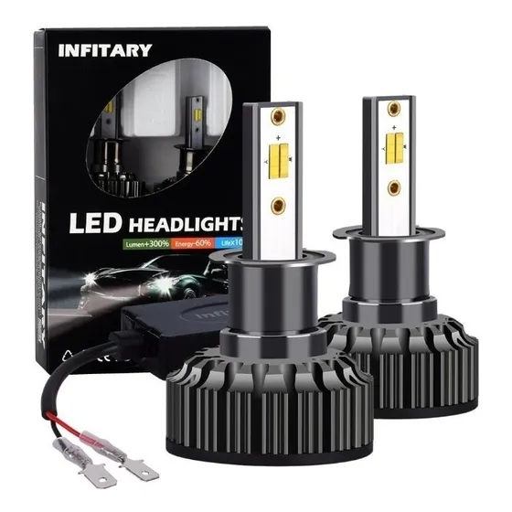 Par Bombillos Led Tricolor H3 Infitary 16000lm Rompeniebla