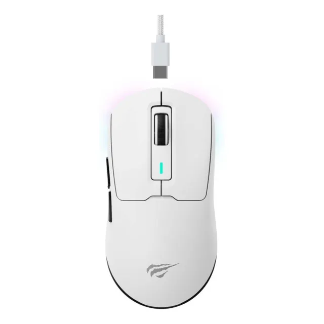 Mouse Gamer Havit Ms969wb Blanco, Bluetooth, 16000 Dpi, Rgb.