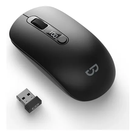 Ratón Mouse Bluetooth Inalámbrico Silencioso Recargable Ai9 Color Negro