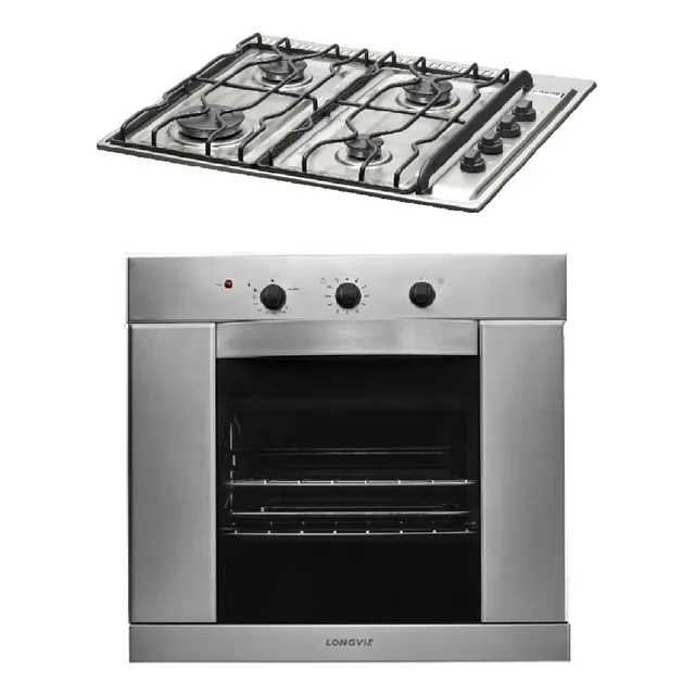 Combo18 Gas Longvie Horno H1900xf  + Anafe A2600rxf