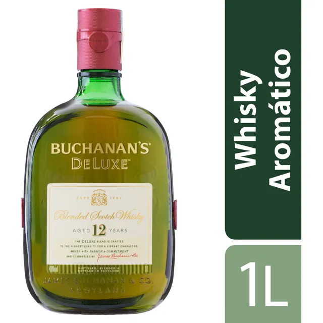 Whisky Escocês Blended Buchanan's Deluxe 1L 12 anos