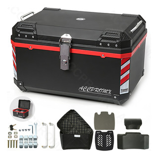 Baul Trasero Caja Moto Abs Top Case 70l De 2 Cascos/respaldo Baul Trasero Caja Moto Abs Top Case 70l De 2 Cascos/respaldo