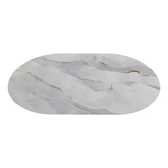 Alfombra de Baño Calacata Absorbente Dakota Ovalada Base Antideslizante BAN-ALF001