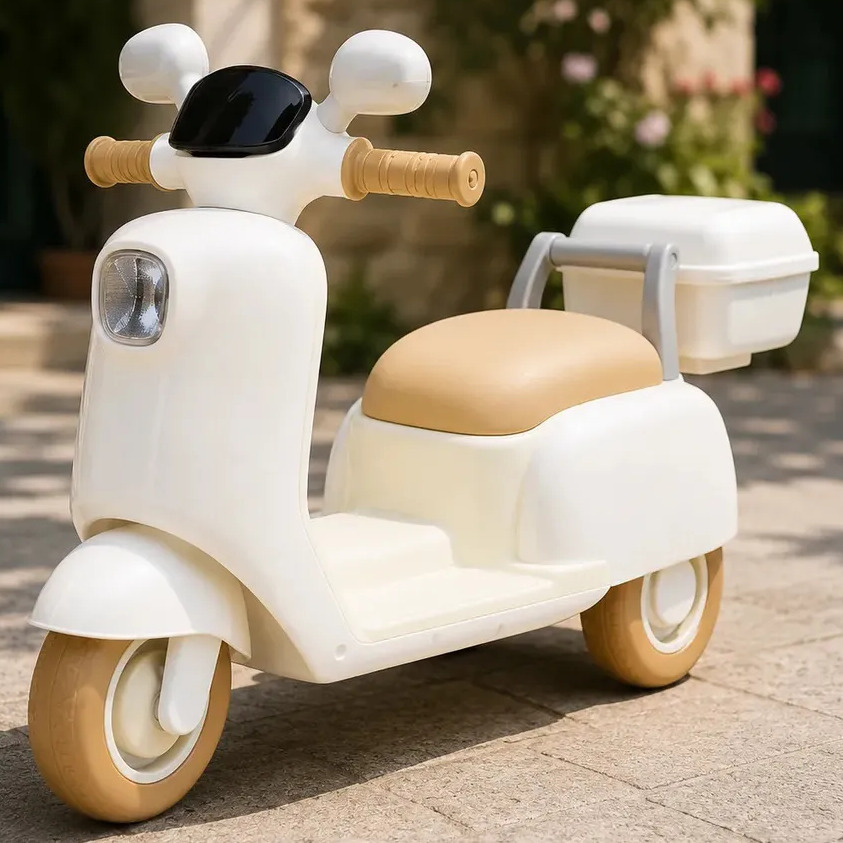 Moto Lambreta Elétrica Infantil Rosa Luz Led Bivolt Música Branca 127/220v Scooter Vespa Passeio Moto Lambreta Elétrica Infantil Rosa Luz Led Bivolt Música Branca 127/220v Scooter Vespa Passeio