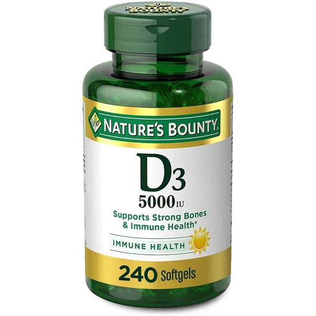 Nature's Bounty Vitamina D3 5000iu 240 Cápsulas Blandas