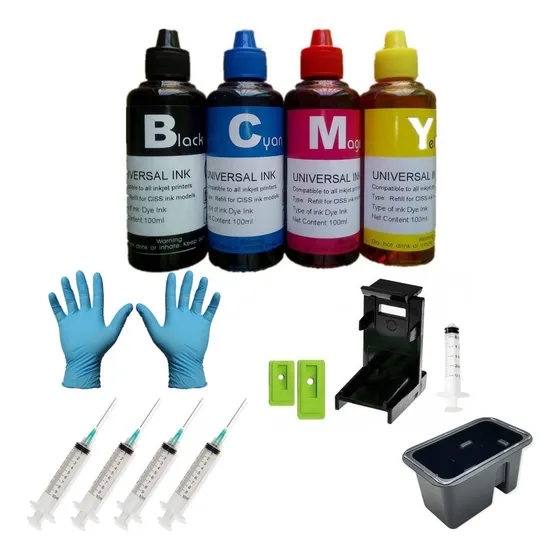 Kit De Recarga Para Impresoras Dos Cartuchos
