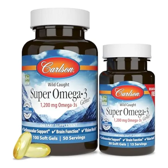 Carlson - Súper Gemas De Omega-3, 1200 Mg De Omega-3
