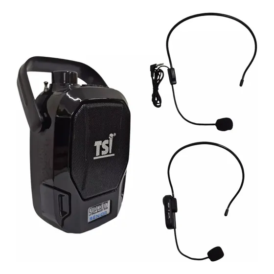 Microfone Kit Professor Supervoz Tsi Sv18 Bluetooth Mp3 Fm