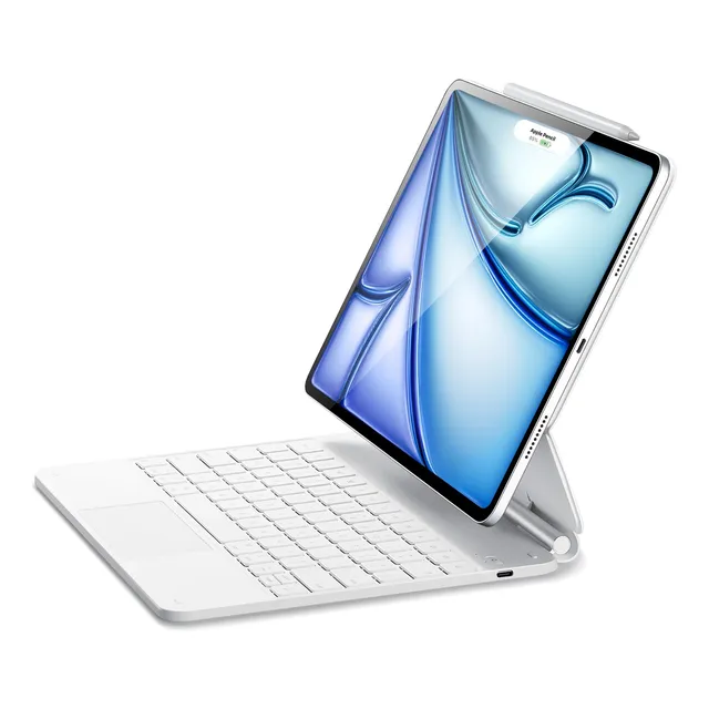 Funda Con Teclado Para iPad Air 13 Y iPad Pro 12.9 Con Tecla