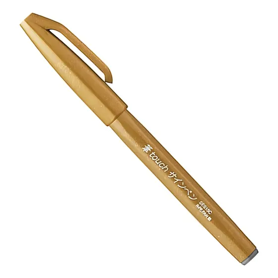 Caneta Brush Sign Pen Touch - Pentel Cor Yellow ochre