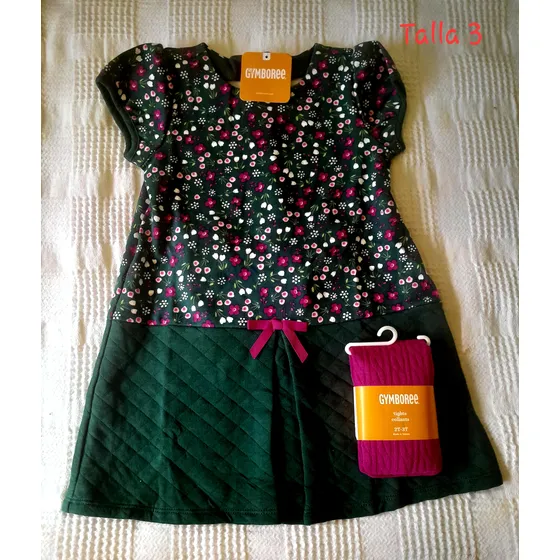 Conjunto Vestido Gymboree Con Medias