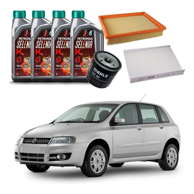 Kit Revisao Oleo Filtro Fiat Stilo 1.8 8v Flex 2006 A 2011