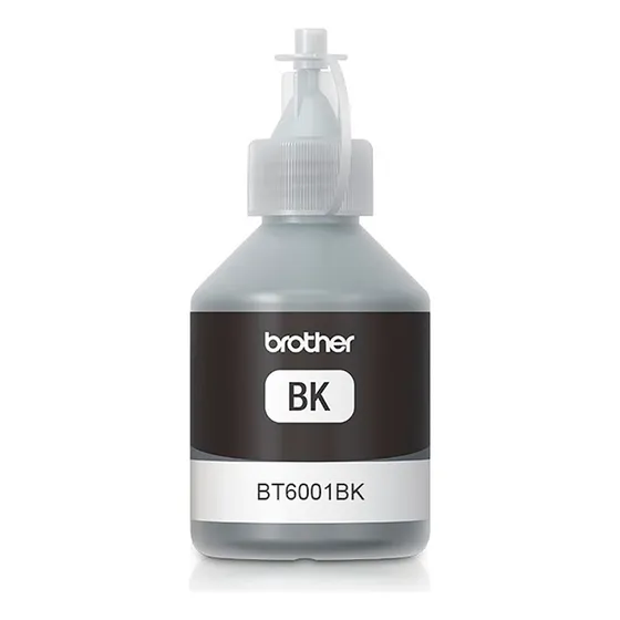 Botella De Tinta Brother Negra Bt6001bk De Alto Rendimiento 