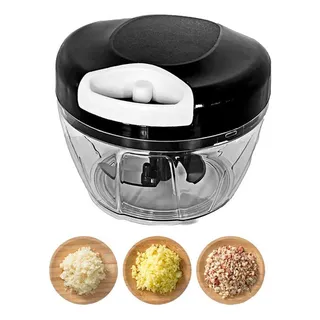 Mini Processador E Triturador De Alimentos Alho Cebola 500ml Cor Preto Mini Processador E Triturador De Alimentos Alho Cebola 500ml Cor Preto