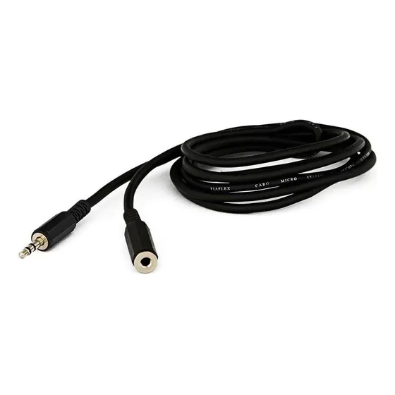 Cabo Extensão Fone De Ouvido Plug P2 - 1,50 Metros