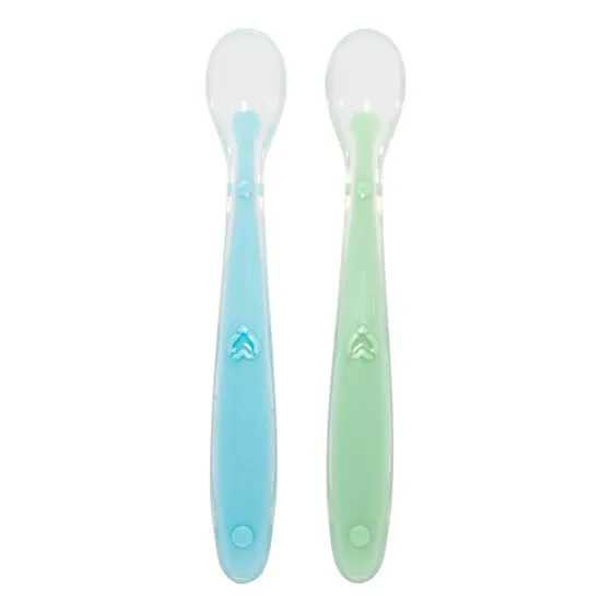 Buba Colher Anatomica Kit Cor Azul e Verde 