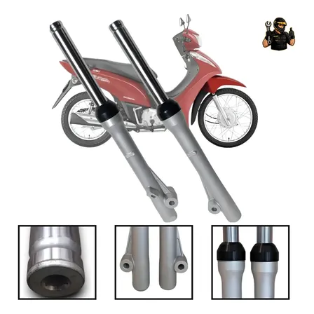 Par Bengala Completa Suspensão Dianteira Honda Biz 110 125 Biz 100 110 125 De 2011 A 2017