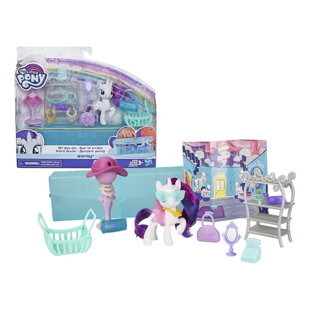 Poni De Juguete My Little Pony Onthego Rarity Blanco De 3 Pu