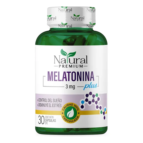 Melatonina Con Ashwagandha Y Valeriana 3mg Natural 30cap