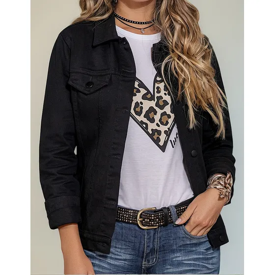 Chaqueta Sylvie Negro Para Mujer Croydon