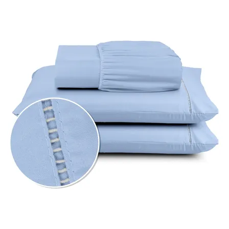 Kit Jogo De Lençol Casal 3 Pç 400 Fios Conforto Toque Macio