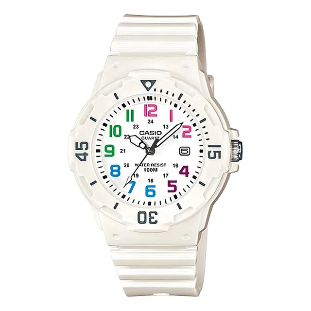 Reloj Casio Lrw-200h-7bvdf Mujer 100% Original Color de la correa Blanco Color del bisel Blanco Color del fondo Blanco