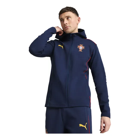 Campera Puma Portugal Casuals Hombre Fútbol Azul Marino