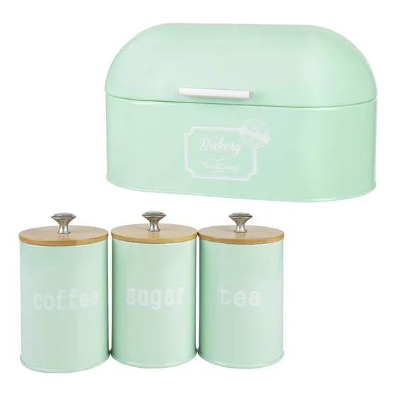 Ca Caja De Metal Pan + Caja De Almacenamiento - Recipiente
