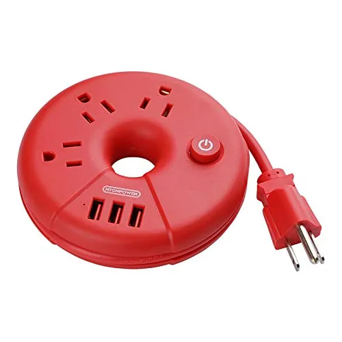 Travel Power Strip, Ntonpower Estacion De Carga Zm6rm
