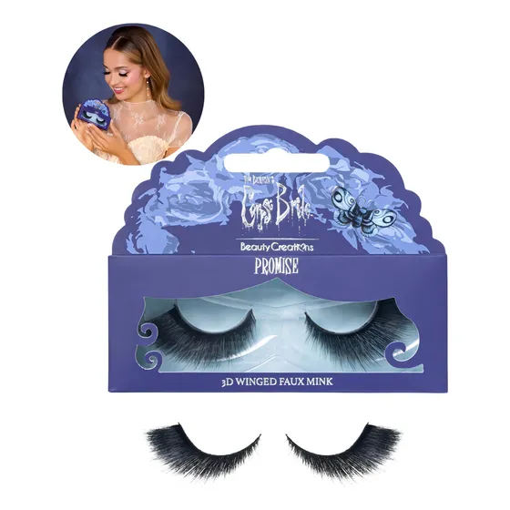 Pestañas Postizas Cadaver De La Novia Beauty Creations Color Negro