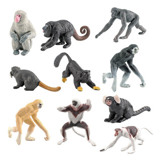 Novas 10 Figuras Realistas De Mini Macacos Orangotangos Novas 10 Figuras Realistas De Mini Macacos Orangotangos