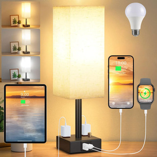 Lámpara De Buro Con Brillo Ajustable Y Carga Usb Lámpara De Buro Con Brillo Ajustable Y Carga Usb