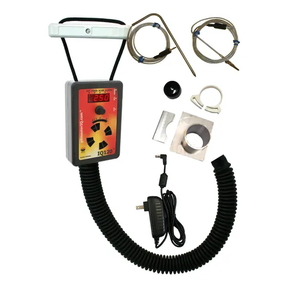 Iq120 Bbq Regulador Temperatura Kit S Ajustable Kamado Pit