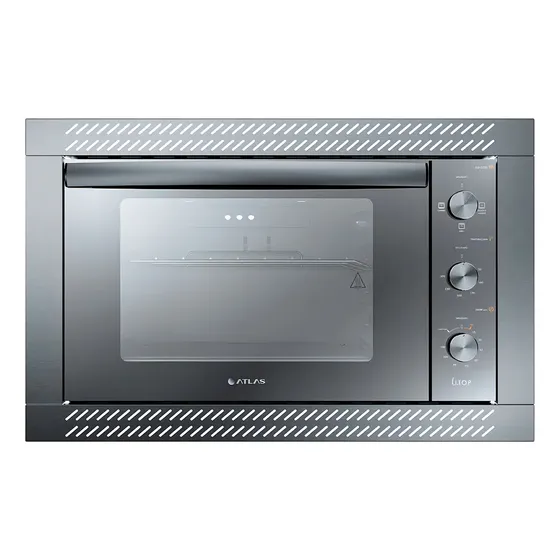 Forno de Embutir Elétrico Atlas U Top Style Espelhado 44 Litros com Grill e Timer