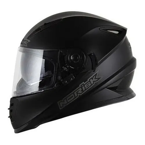 Capacete Norisk Ff302 Monocolor Matte Black Viseira Sol 56