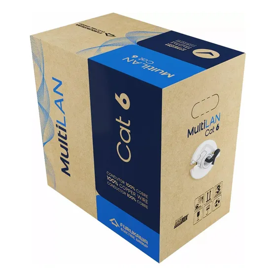 Cable Utp Furukawa Cat 6 Multilan Bobina 305 Mts. 100% Cobre