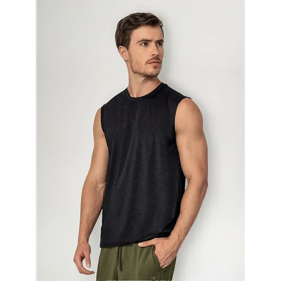Camiseta Deportiva Masculina Leonisa Sin Mangas