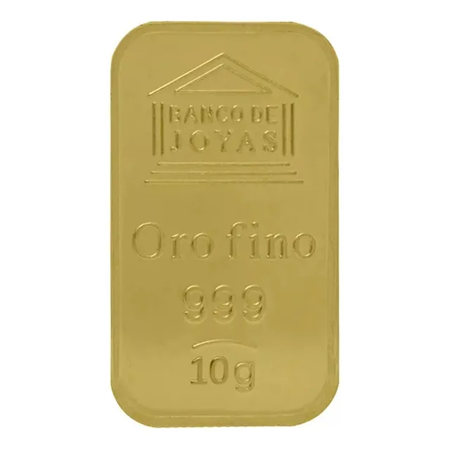 Lingote De Oro 24k 999 10 Gramos Banco De Joyas
