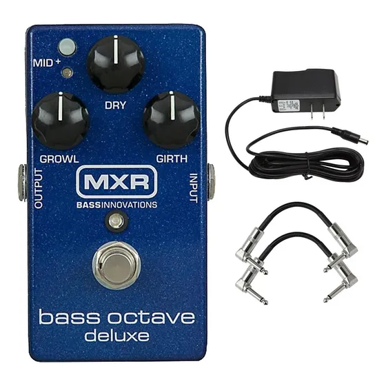 Mxr M288 Bass Octave Pedal Deluxe Com Fonte De Alimentação D