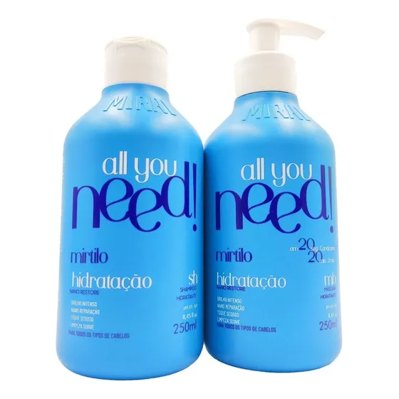 Tratamento Capilar Mirai Cosméticos All You Need Restauração De 250ml 250g