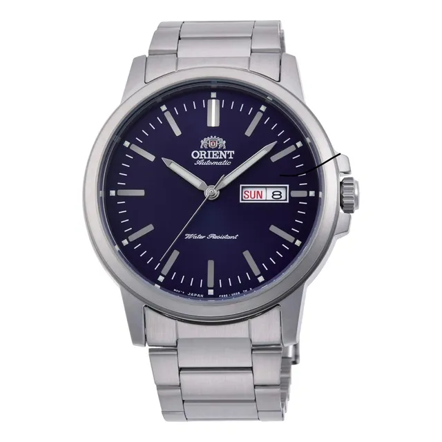 Reloj Automático Para Hombres Orient Con Esfera Azul