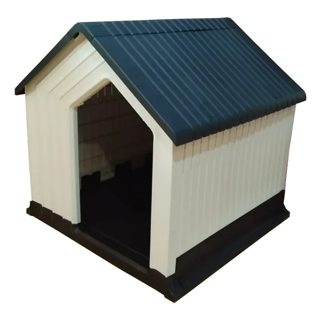 Hermosa Casa Para Perro Chico Térmica Cómoda Plástico Lavabl Color Negro