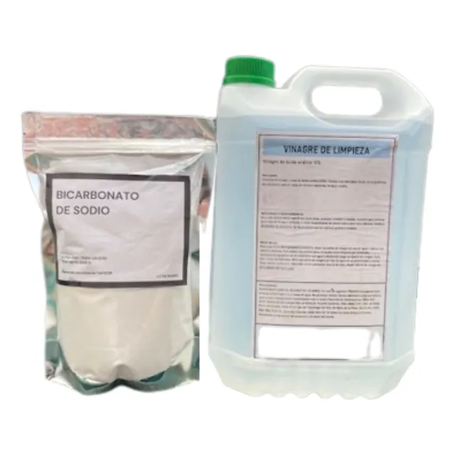 Bicarbonato De Sodio 1 Kilo + Vinagre De Limpieza 5 Lts.