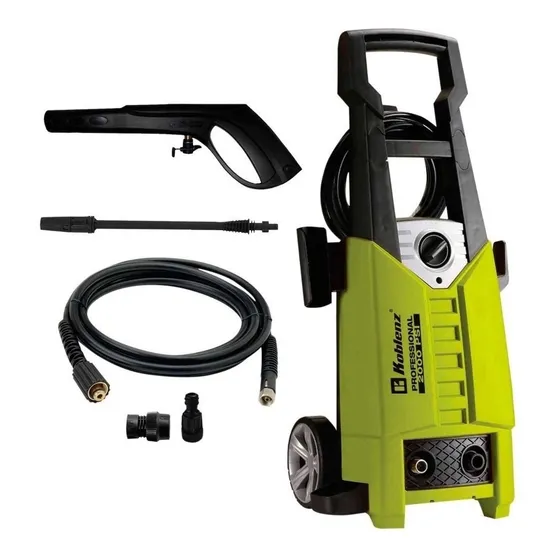Hidrolavadora Eléctrica Vertical Koblenz® Hl-310v con 2000 PSI Tanque de Detergente Integrado y Paro Automático 127v Color Verde Lima