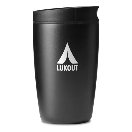 Vaso Térmico Mug Office Patagonia Lukout 350 Ml Acero Inox Color Negro Essential
