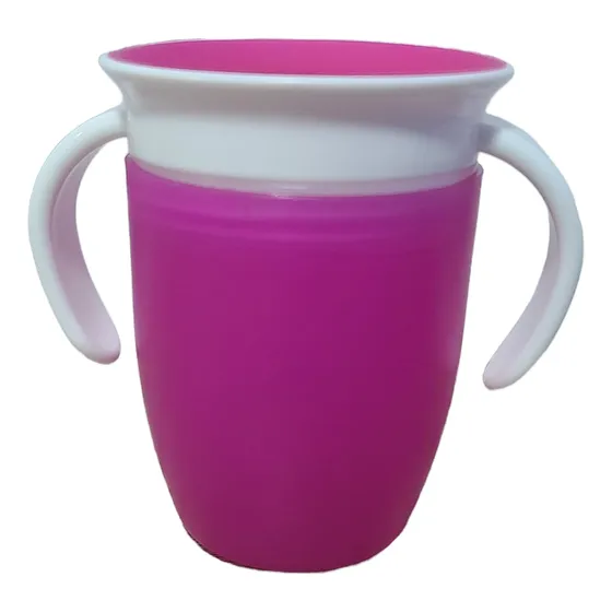 Vaso De Aprendizaje Para Bebés Azul Y Rosado Bedida 360