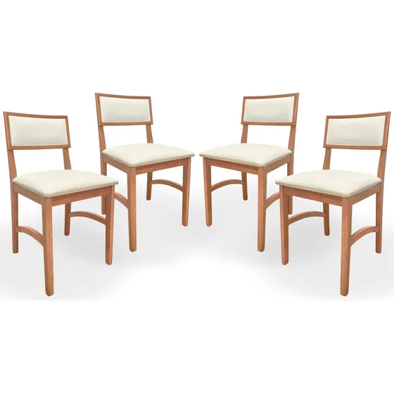 Kit Cadeiras Para Mesa De Jantar Reforçada Luxuosa Cozinha